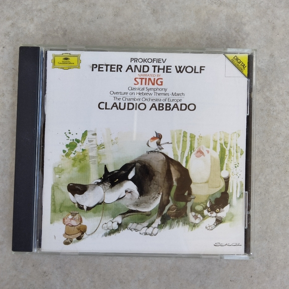 ‘Peter and the Wolf’ by Prokofiev CD 1990 Narrated by Sting - Claudio Abbado - Picture 1 of 5